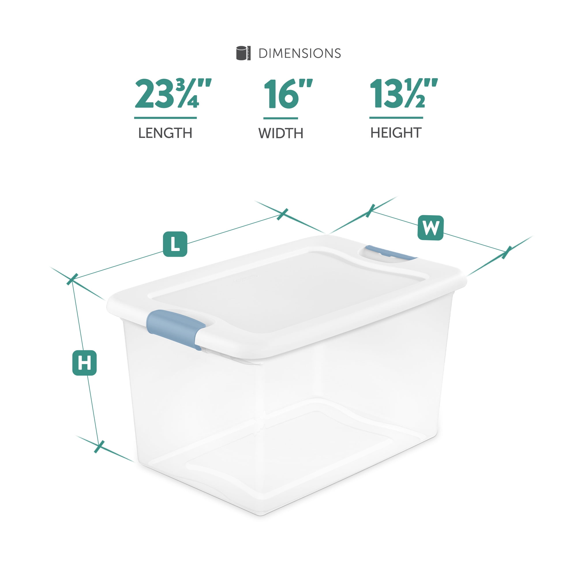 Lot De 4 Bacs Rangement Plastique Avec Couvercles - XL - Idéal Rangement Créatif