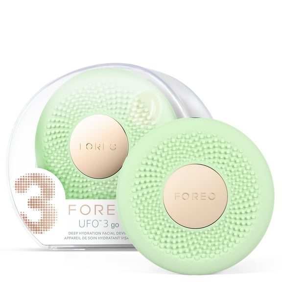 FOREO UFO 3 Go – Silicone LED Facial Treatment & Cleansing Brush Device - Pistachio