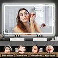 thumbnail image 3 of 60x36" LED Bathroom Mirror with Anti-Fog & Dimmable Backlit, Wall Mounted Lighted Vanity Mirror, Shatterproof Memory Feature for Vanity Wall Mount, 3 of 10