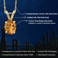 thumbnail image 2 of Gem Stone King 10K Yellow Gold Orange Red Madeira Citrine Pendant Necklace for Women | 0.70 Cttw | Gemstone November Birthstone | Oval 7X5MM | With 18 inch Chain, 2 of 6