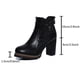 thumbnail image 5 of NECHOLOGY Botas Mujer Adulto Femenino Zapatos Botines para mujer Botas altas de tacón único botas gruesas para mujer zapatos de mujer con cremallera botas de mujer (Black, 7.5), 5 of 6