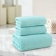 thumbnail image 5 of Set de Toallas de Terciopelo Hilado | Toallas de Algodón Suaves y Altamente Absorbentes | Secado Rápido para Spa, Gimnasio, Baño | Duraderas y Lavables a Máquina | El Set Incluye 1 Toalla de Baño, 5 of 7