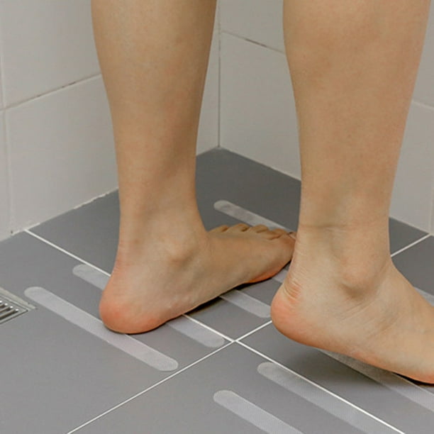 12pcs Bathroom Bathtub Non-slip Stickers Transparent Stairs Tape Safety  Shower Anti-slip Strips 