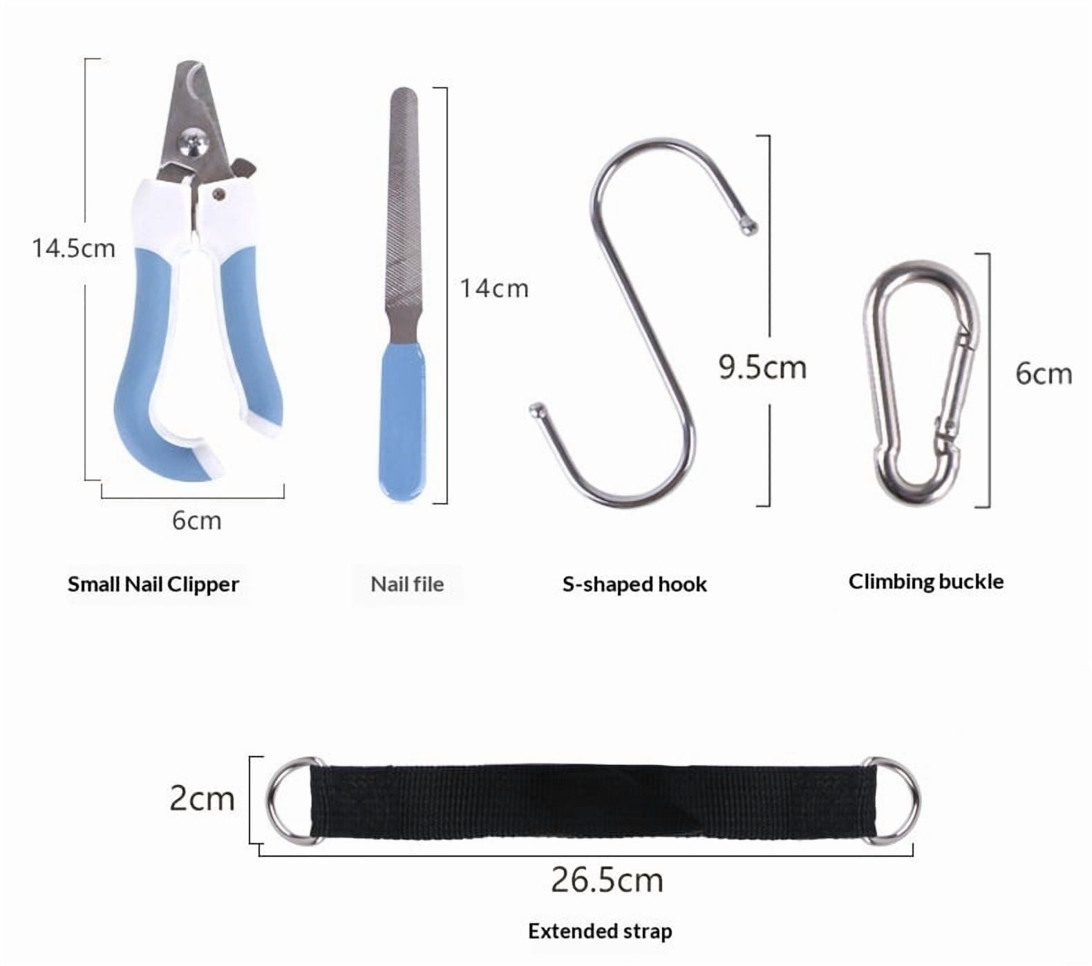 Pet Grooming Hammock Harness for Cats Small Dogs, Dog Sling for Cutting Nails, Dog Hanging Holder Hanger for Nail Trimming with Nail Clippers, Nail File, Scissors（L）