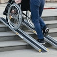 thumbnail image 2 of Giantex Adjustable Wheelchair Ramp, Lightweight Portable Door Threshold Ramp for Steps, Car, 2 of 6