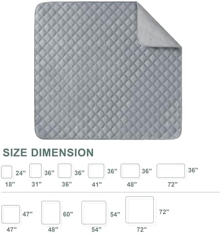 Reusable Washable Pee Pads for Dogs Large/Extra Large 36'' x 41'' 2 Pack, Absorbent Pet Puppy Dog Training Pads Non-Slip, Waterproof Whelping Potty Pads for Dogs Leak-Proof