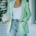 thumbnail image 3 of Veste à Col Rabattu pour Femmes Manches Longues Blazer, 3 of 8
