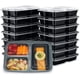thumbnail image 1 of Pack 15 Piezas Contenedores de Alimentos Reutilizable Ximxi con División 3 Compartimentos 32 Onzas, 1 of 3