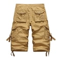 thumbnail image 2 of Summer Cargo Shorts Men Cotton Casual Outdoor Military Men's Shorts Multi-Pocket Fashion Calf-Length Pants Men Plus Size, 2 of 6