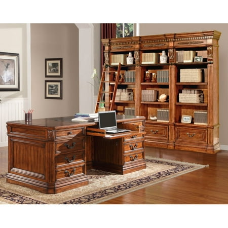 Parker House Grand Manor Granada Library Wall with Executive Desk
