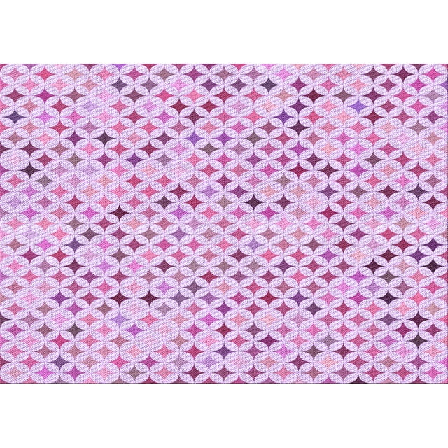 Ahgly Tapis Rectangulaire Lavable en Machine Intérieur Transitionnel Orchidée Violet, 7 Pieds x 9 Pieds