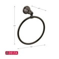 thumbnail image 3 of Delta 73246-RB Woodhurst: Towel Ring - Venetian Bronze, 3 of 5