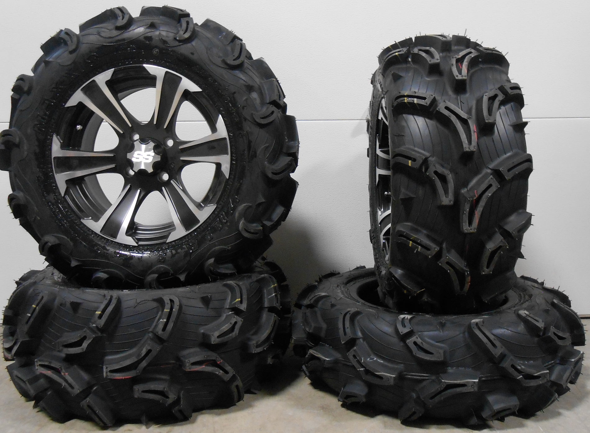 ITP SS312 14" Wheels Black 26" Zilla Tires Sportsman 550 850 1000