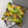 thumbnail image 7 of nygtbtfer Yellow Throw Pillow Cover Set of 2 Spring Floral Flowers Pillow Cases Summer Pillow Cover Decorative Pillowcase Farmhouse Decor for Sofa Couch Home White, 7 of 7