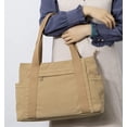 thumbnail image 3 of PIKADINGNIS Women's Canvas Tote Bag Purse Retro Large Size Corduroy Shoulder Bags Messenger Multi-pockets Hobo Handbag Zip Closure, 3 of 5