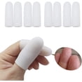 thumbnail image 1 of Protector de dedos Cunas para dedos Protección de silicona para las yemas de los dedos: las cunas de gel para dedos son excelentes para el dedo en gatillo, la artritis de los dedos, los dedos agrietados y otros alivios del dolor en los dedos Ormromra JQWJ435, 1 of 8