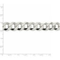 thumbnail image 4 of Sterling Silver 14mm Flat Curb Chain (26 X 14) Made In Italy qlb350-26, 4 of 5