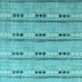 thumbnail image 1 of Ahgly Company Indoor Square Abstract Light Blue Modern Area Rugs, 5' Square, 1 of 4