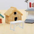 thumbnail image 2 of LOVEVER Table d'Extérieur de Maison de Poupée Mini Table de Patio Table de Maison de Poupées Accessoire Miniature Table en Bois, 2 of 6