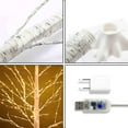 6 Feet Prelit Artificial Birch Tree with 440 LEDs,Warm White, for Home