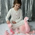 thumbnail image 3 of Muiteiur 5 Pcs Flamingo Stuffed Animal 18'' Flamingo Plush with 4 Babies, 3 of 8