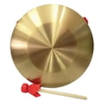 thumbnail image 1 of Chinese Gongs Traditional Copper Gong Chinese Instrument With Mallet for Home, 1 of 8