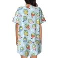 thumbnail image 3 of Lsque Frog In Mermaid Women's Short-Sleeved Pajama Set - 2 Piece Soft and Lightweight Sleepwear Set-Large, 3 of 9