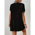 thumbnail image 2 of Bsubseach Women Knit Bikini Cover Up Black Sheer Sexy Swim Coverups Batwing Sleeve Resort Outfits, 2 of 6