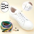 thumbnail image 4 of Cordones de sujeción elásticos con hebillas de metal Sunnimix Negro, 4 of 8