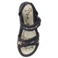 thumbnail image 6 of GP Wedge Platform Snap Lock Sandals for Women: 8698 Black Beige, EU35 (US Size 4 - 4.5), 6 of 8