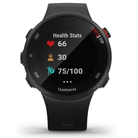 Restored Garmin Forerunner Heart Rate Monitor Adult Running Smartwatch Unisex Black (Refurbished)