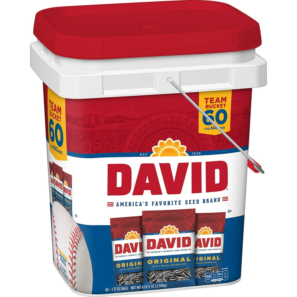 David Sunflower Seeds Bucket (1.75 oz., 60 ct.)
