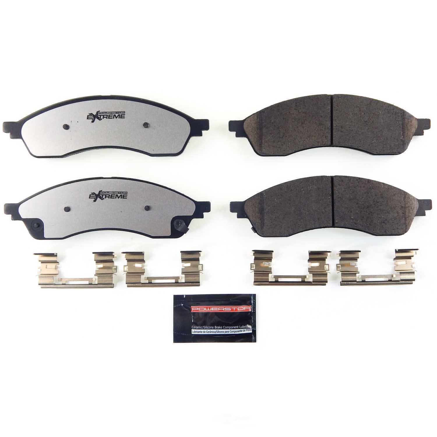 Power Stop Z36 Truck & Tow Brake Pads with Hardware, Front - for Ford Edge 2021-24, Lincoln Nautilus 2021-23