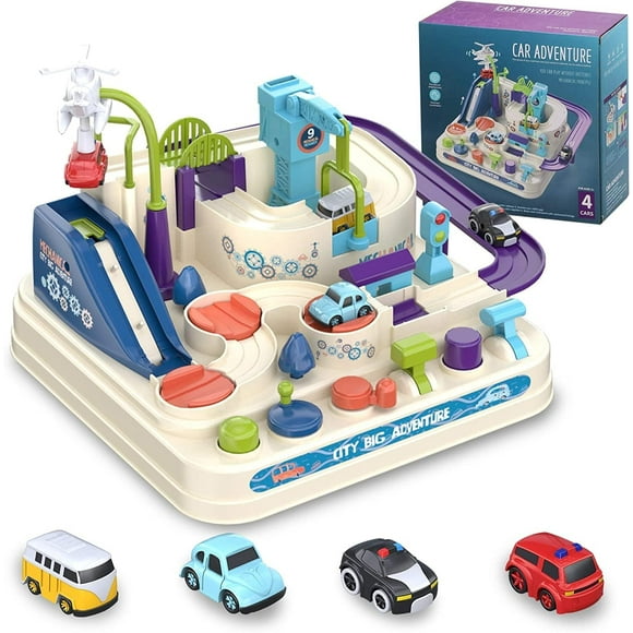 Car Mechanical Adventure Vehicle Track Table Game Parent-child Interactive Educational Toys New Year Birthday Gift Animal Toy Set for Kids