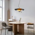 thumbnail image 3 of ECD Lighting Vintage Flying Saucer Curved Retro LED Pendant Light Fixture - Metal Hat Creative Ceiling Lights Corridor Restaurant Cafe Bar Chandelier Lamp, 3 of 7