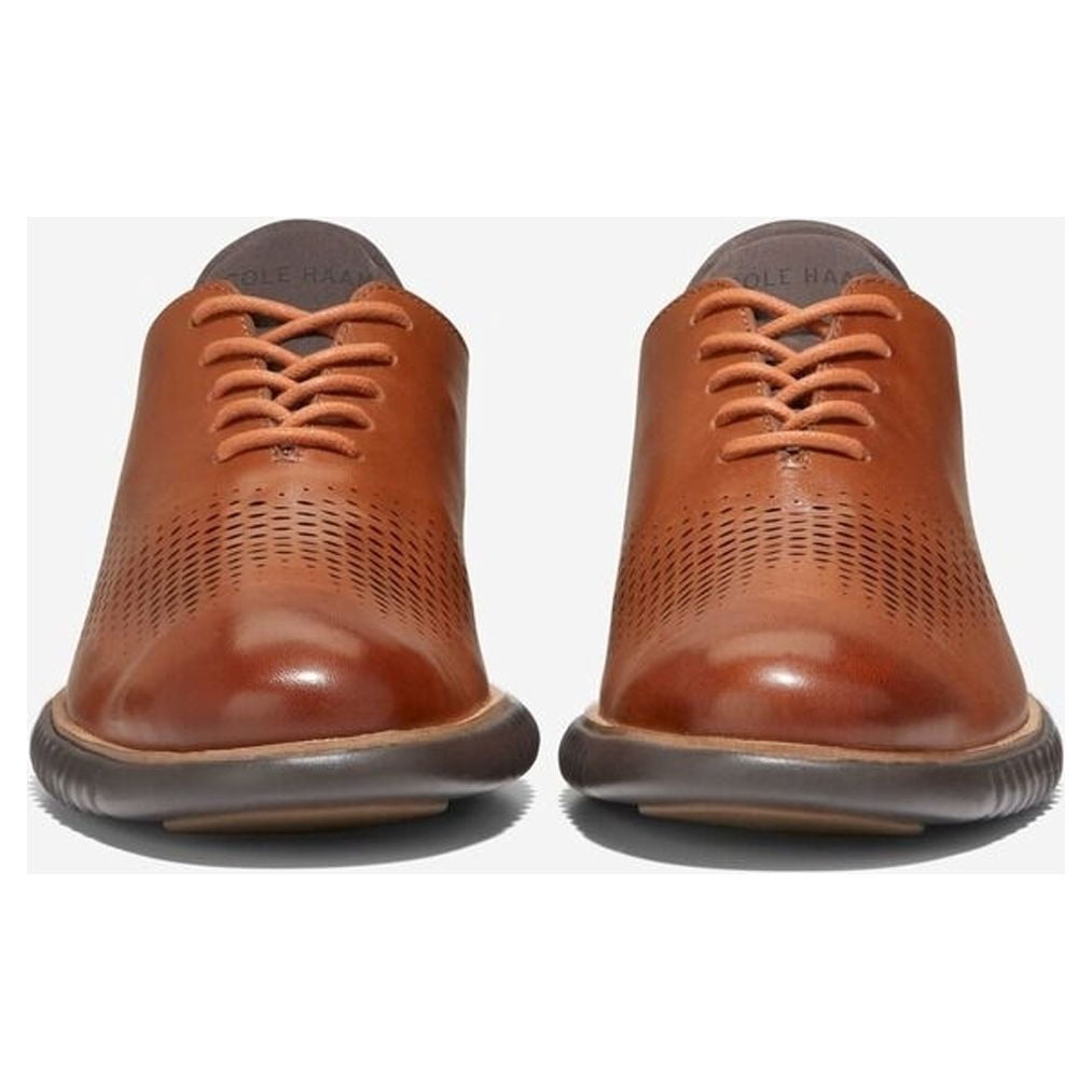 COLE HAAN 2.ZeroGrand Mens Size 10M Tan Casual Dress Comfort Shoes Cole Haan Mens 2 Zerogrand British Tan/ivory Oxford Dress  main image 4