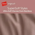 thumbnail image 5 of Hanes Women's Originals Supersoft Underwear, 5-Pack, Viscose from Bamboo Bikini, Earthen Tan/White/Black, 5 of 5