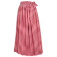 thumbnail image 5 of Gtoiithly Women's Oktoberfest Classic Solid Color Half Apron With Ties for Party Dress Bavarian Style 2-Red M, 5 of 5