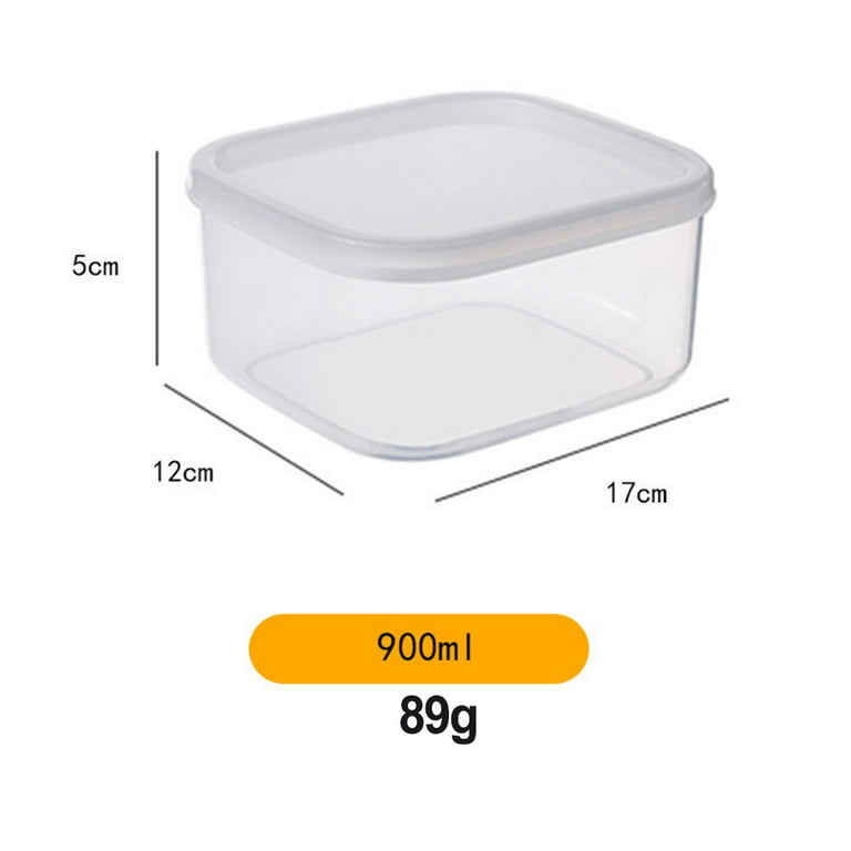 Plastic Food Containers Clear Lids Takeaway Microwave Safe Storage