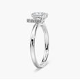 thumbnail image 2 of Eloya Jewel 1.81 Ct Moissanite Engagement Ring for Her - Oval Cut Moissanite Ring - 14K White Gold Plated Ring - Simple Wedding Ring - Proposal Ring - Gift for Any Occasion - Romantic Jewelry, 2 of 3