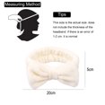 thumbnail image 2 of 2 piezas de diadema con lazo para maquillaje, banda para el cabello, lavado de spa, yoga, ejercicio, ducha, banda elástica para el cabello para niñas y mujeres, 2 of 6