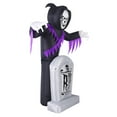 thumbnail image 3 of Occasions 8 Ft LED Inflatable Halloween Grave & Grim Reaper Yard Decoration, 3 of 6