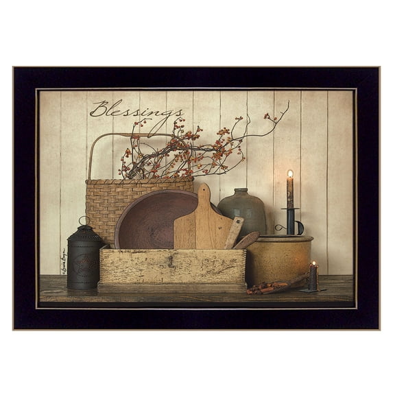 Count your Blessing By Susie Boyer Printed Wall Art Wood Multi-Color