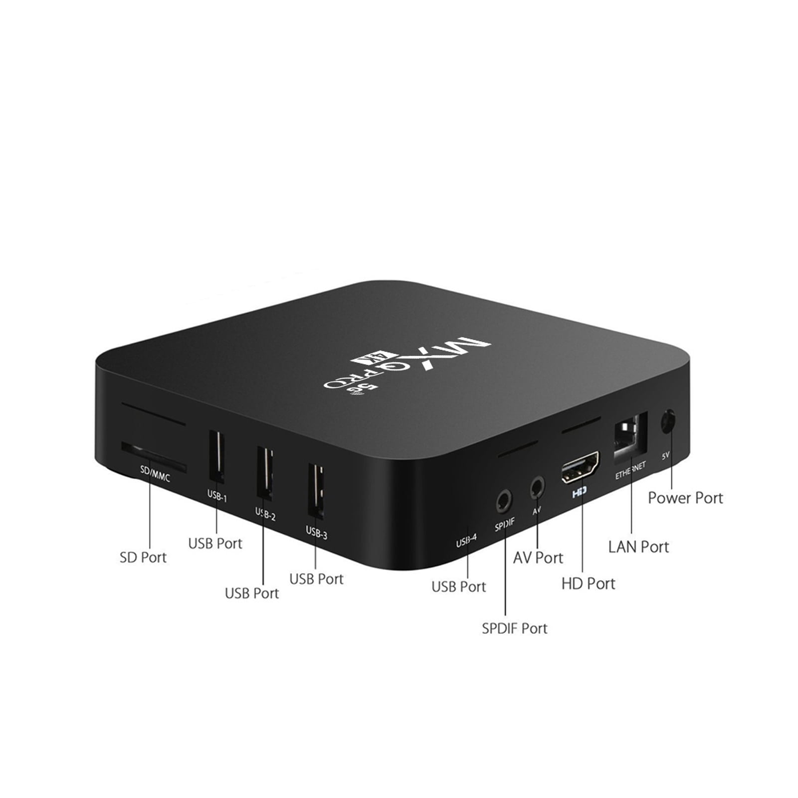 MXQ Pro 5G Android 13.1 TV Box Ram 1GB ROM 8GB Android Smart Box H.265 HD  3D Dual Band 2.4G/5.8G WiFi Quad Core Home Media Player : :  Electrónicos