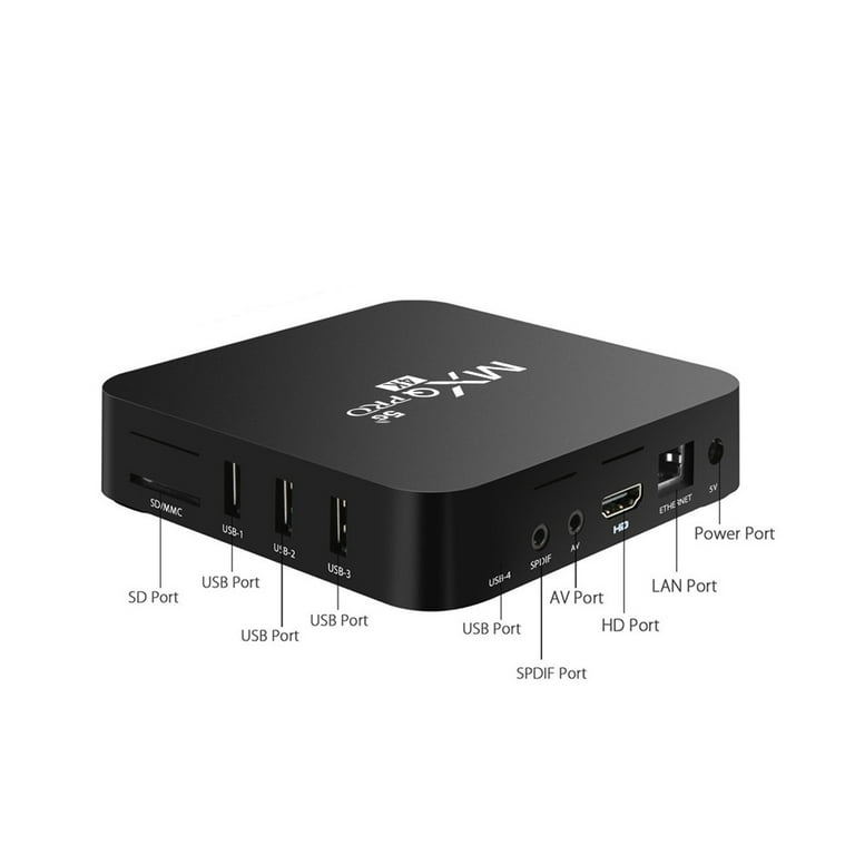 MXQ Pro 5G Android 12.1 TV Box Ram 2GB ROM 16GB Android Smart Box H.265 HD  3D Dual Band 2.4G/5.8G WiFi Quad Core Home Media Player