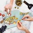 thumbnail image 4 of Gender Reveal Cutting Board, Playing Together Romantic Happiness Theme, Decorative Tempered Glass Cutting and Serving Board, Wine Bottle Shape, Multicolor, by Ambesonne, 4 of 5