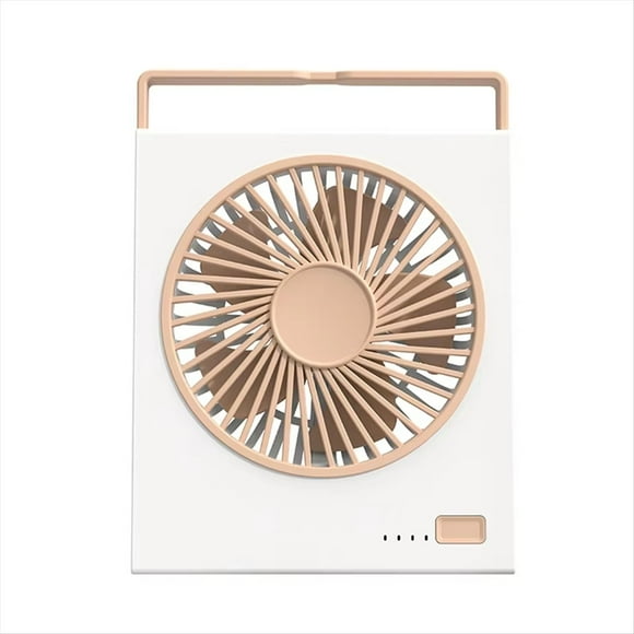 Ventilador de Escritorio Portátil, Recargable por USB, Mini Ventilador Portátil para Camping, 4 Velocidades, Silencioso, de Mesa, Personal, para Montar en la Pared A