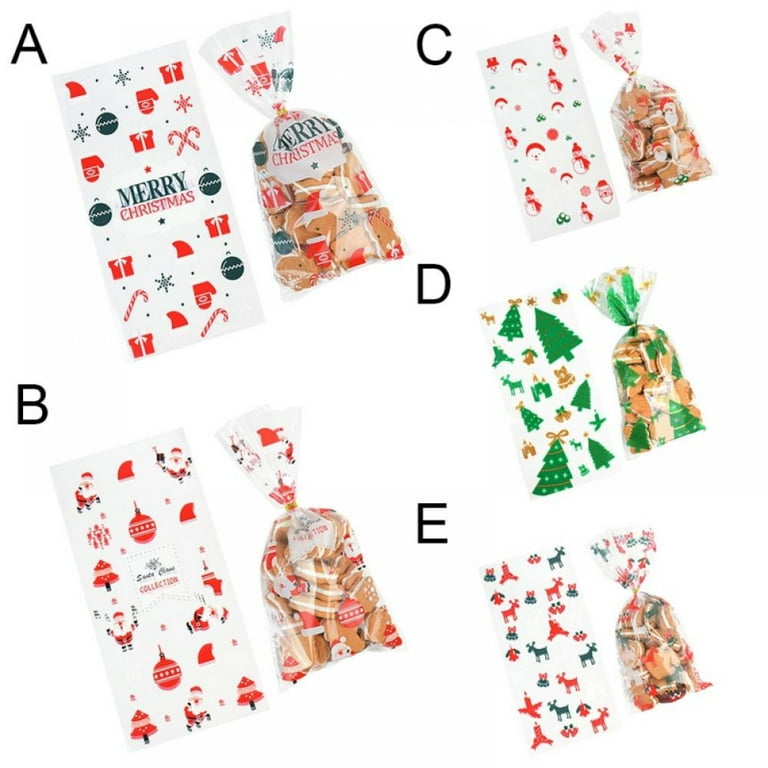Christmas cellophane bags sale