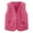 Hot Pink, variant on Girls Vest Sleeveless Outerwear Vests Winter Vest Little Girl 11-12Years