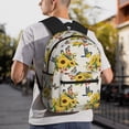 thumbnail image 2 of Wukai Bird Sunflowers Versatile Backpack:Spacious,Organized,Comfortable,Ideal for Travel and Everyday Use with Multiple Pockets and Padded Straps, 2 of 8
